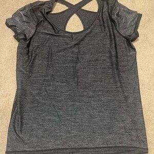 Lululemon, size 12, dark gray, tee shirt